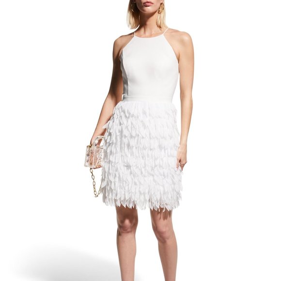 Aidan Mattox Dresses & Skirts - Aidan Mattox Feather Halter Dress